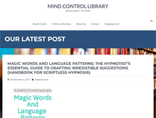 Tablet Screenshot of mindcontrollibrary.com